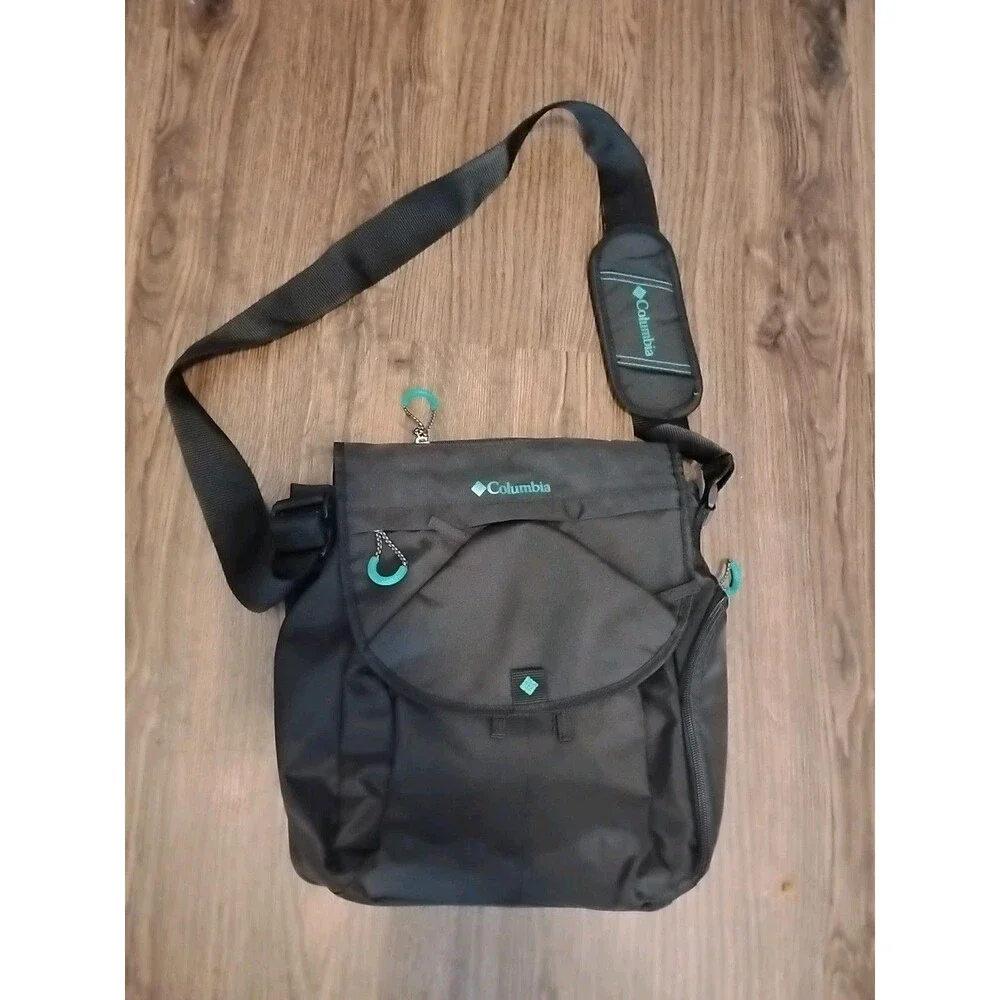 Columbia CrossBody Messenger Diaper Bag Unisex Black 12